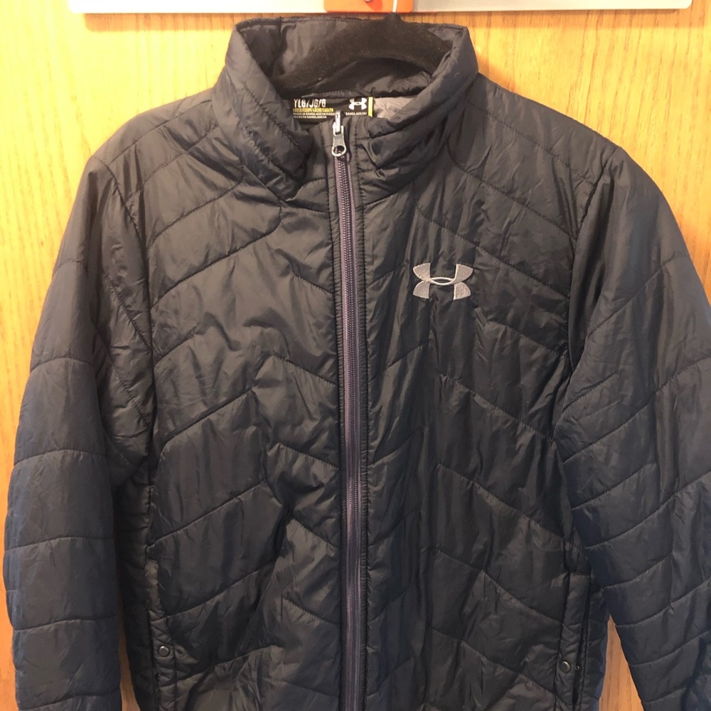 Boys Under Armour Jacket Large Black